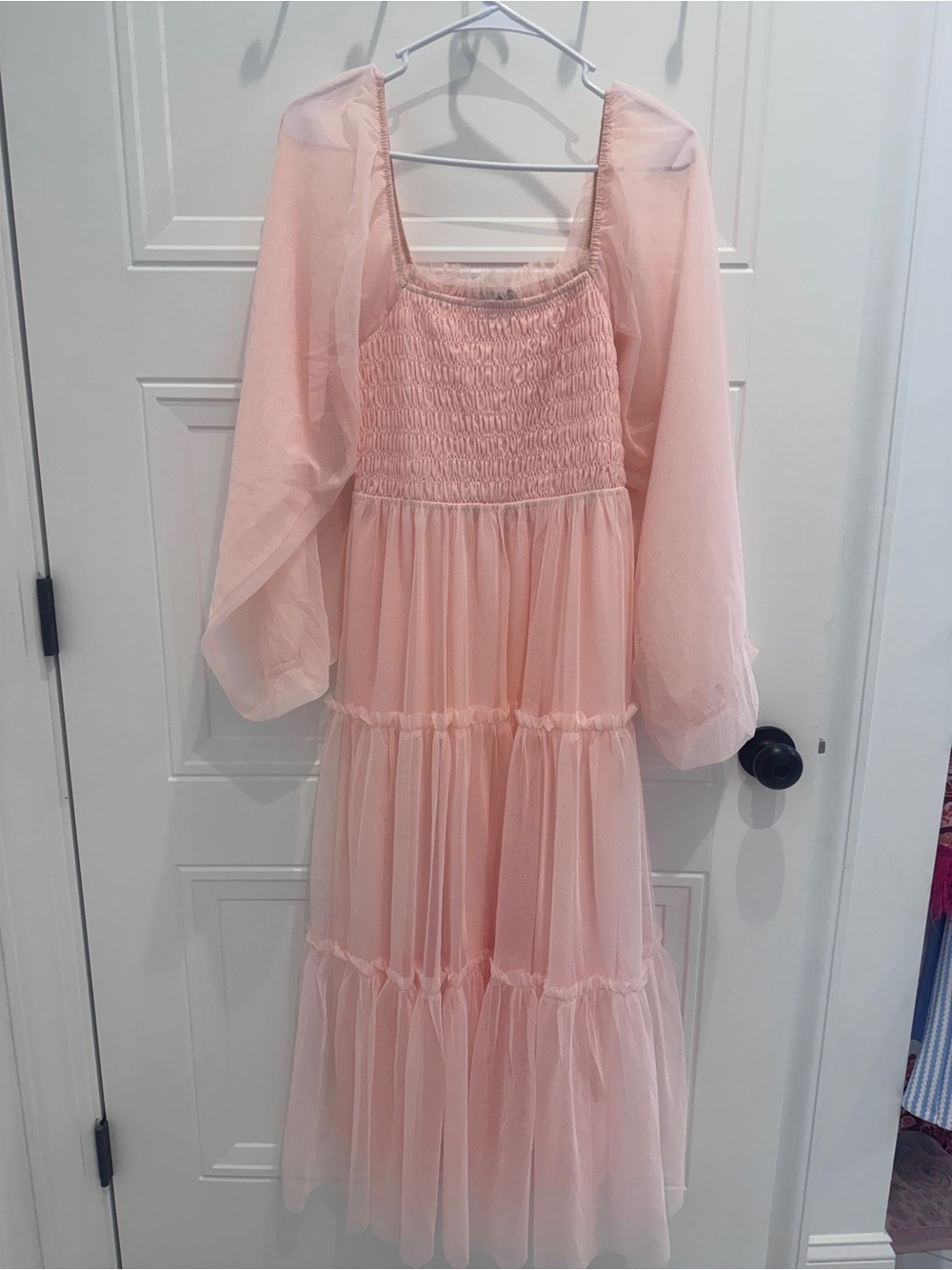 baltic born Katrina Tulle Maxi Dress Light Rose